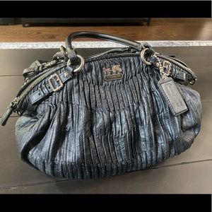 🔥SALE Coach Black Leather Shoulder Bag